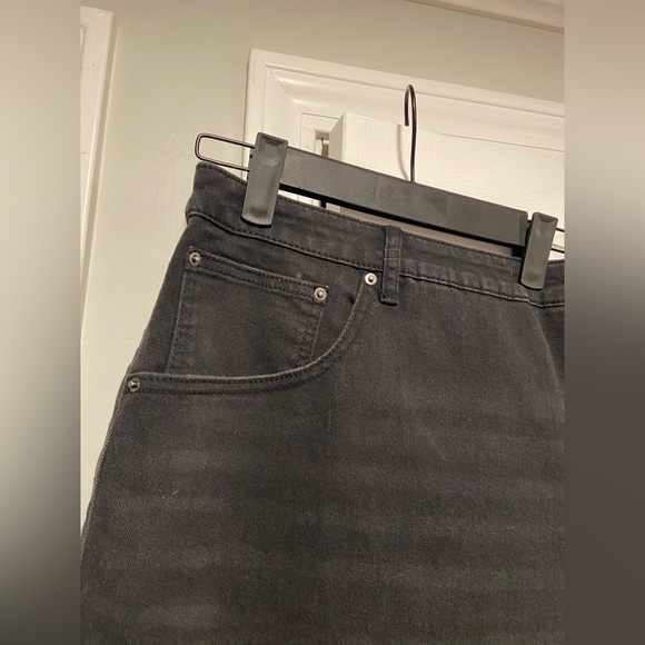 NWT Terra & Sky Size 4X Black Denim Elastic Waist Zip Up Cotton Denim Shorts - Picture 5 of 12